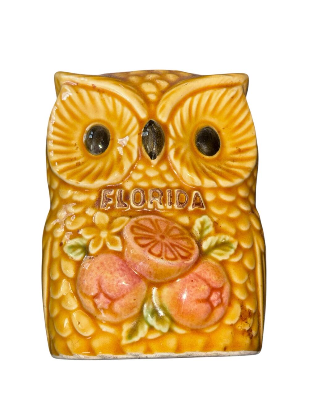 Vintage 60’s 70’s Owl Napkin Holder Florida Oranges Groovy Boho Kitschy
